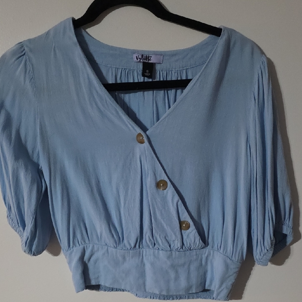 Vylette Crop Blouse - Size S